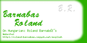 barnabas roland business card